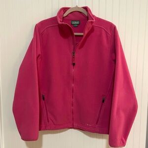 L.L. Bean Vibrant Pink Full-Zip Jacket